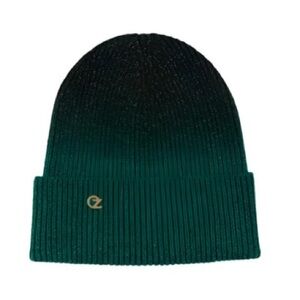 NWT Eugenia Kim x Wicked Frances Beanie Wool Knit Hat Green Glitter Ombre